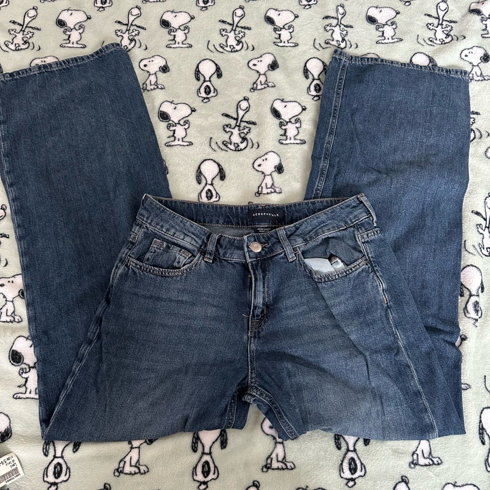 Aeropostale Dark Blue Women's baggy Jeans
